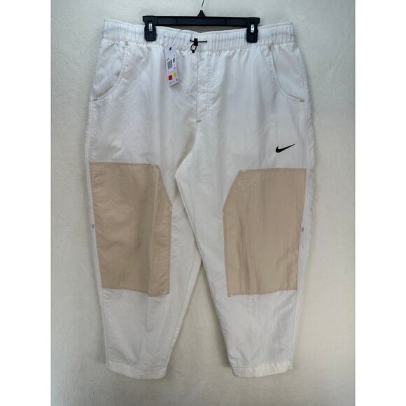 NIKE WOMEN'S XXL HIGH RISE CARGO PANTS BEIGE OFF WHITE DM6209-030 - Picture 1 of 7